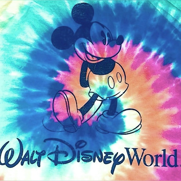 Walt Disney World Mickey Mouse tie-dye tee shirt size M - Picture 4 of 7
